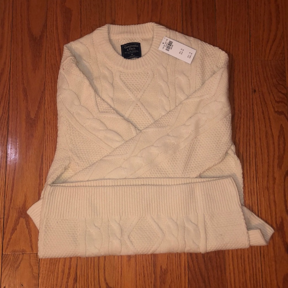 Abercrombie&Fitch White Wool Sweater - Picture 6 of 6